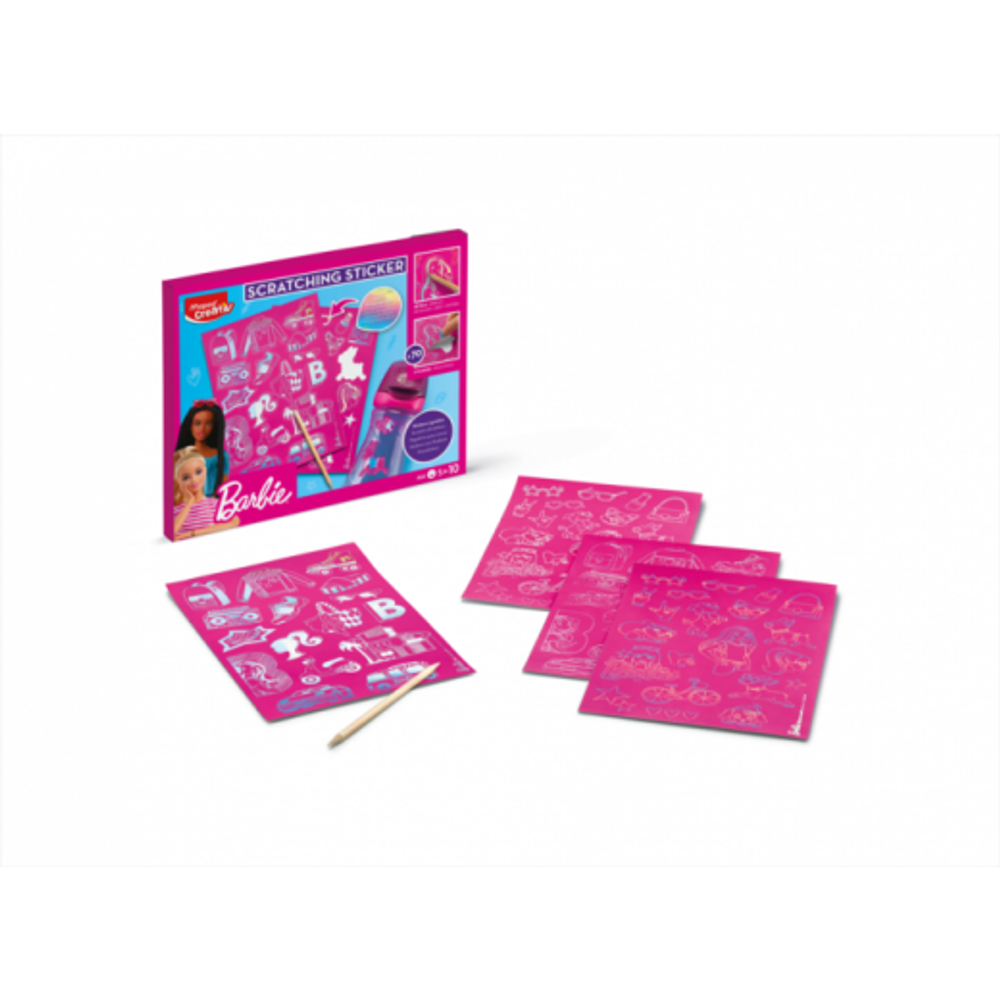 Maped Set SCRATCHING STICKERS BARBIE slika 2