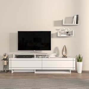 Tammy - White White TV Stand