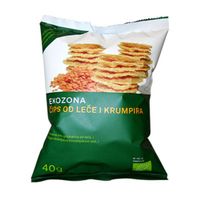 Ekozona čips od leće i krumpira sa soli 40g