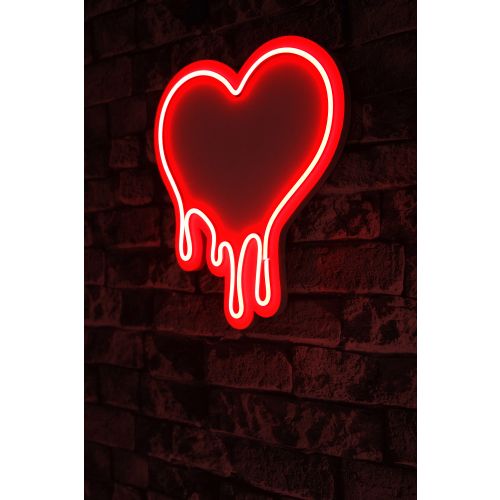 Wallity Ukrasna plastična LED rasvjeta, Melting Heart - Red slika 1