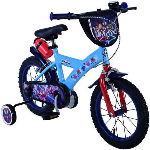 Dječji bicikl Volare Spidey 14" plavi s dvije ručne kočnice slika 6