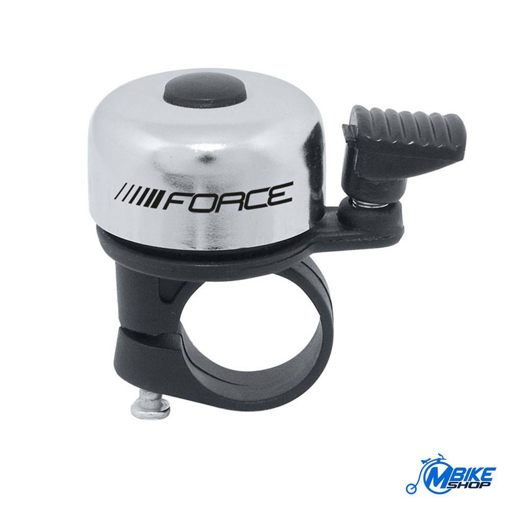 Force Zvonce za bicikl Mini Steel Silver slika 1
