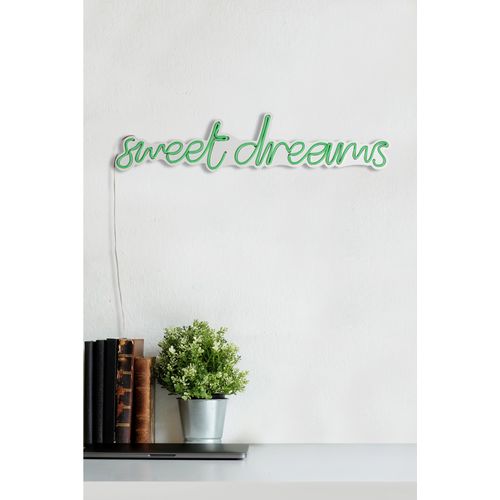 Wallity Ukrasna plastična LED rasvjeta, Sweet Dreams - Green slika 4