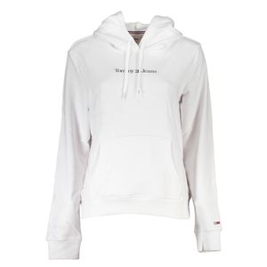 TOMMY HILFIGER WOMEN'S WHITE SWEATSHIRT WITHOUT ZIP