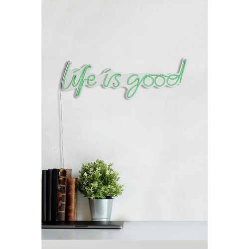 Wallity Ukrasna plastična LED rasvjeta, Life Is Good - Green slika 13