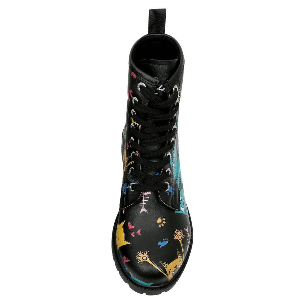 DOGO Duboke čizme Long Boots za ljubitelje mačaka - Crne slika 5
