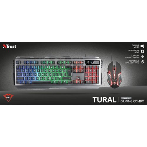 Gaming Set Tastatura i Miš TRUST GXT 845 Tural slika 4