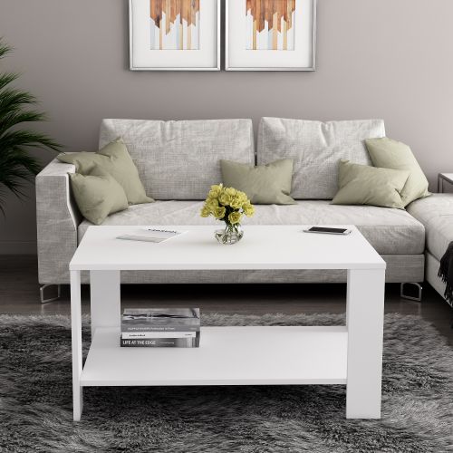 Midi Orta - White White Coffee Table slika 1