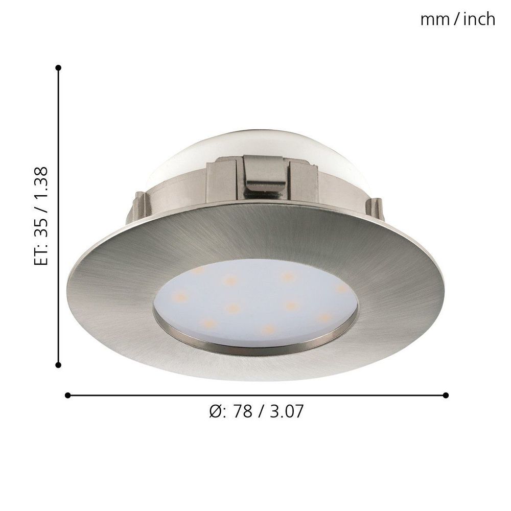 PINEDA Ugradbeno svjetlo - LED Spot Ø78 mm u Nickel boji slika 4