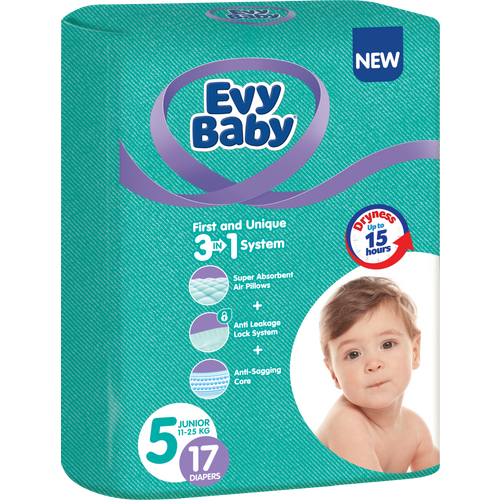 Evy Baby jednokratne pelene 3 u 1 sistem Standard slika 4