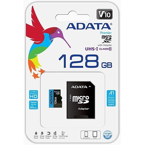 MICRO SD 128GB AData + SD adapter AUSDX128GUICL10-RA1 slika 2