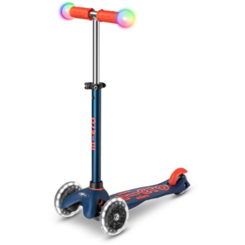 Micro Romobil Mini Deluxe Magic LED, Navy Blue slika 1