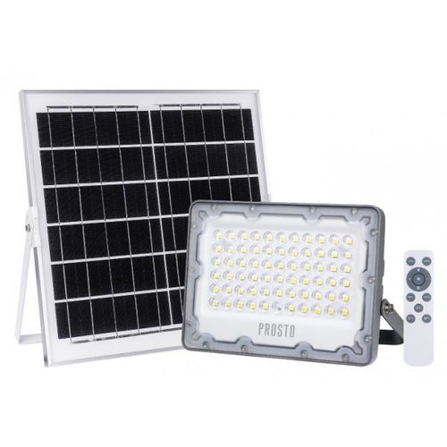 Solarni LED reflektor 10W, 6500K + daljinski LRFS-1075/GR slika 1