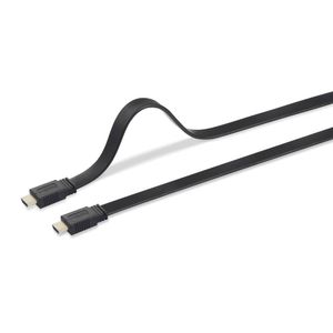 SpeaKa Professional HDMI priključni kabel HDMI A utikač, HDMI A utikač 10.00 m crna SP-8596844 audio povratni kanal (arc), pozlaćeni kontakti, visokofleksibilan, Ultra HD (4K) HDMI HDMI kabel