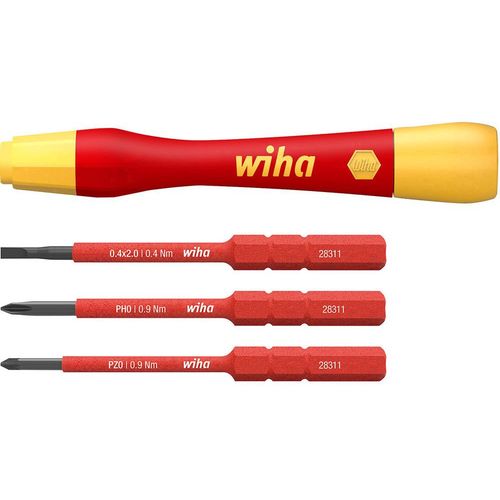 Wiha precizni set odvijača PicoFinish® slimVario® electric 4 kom. s slimBits (43167) Wiha  vde komplet odvijača 4-dijelni slika 2