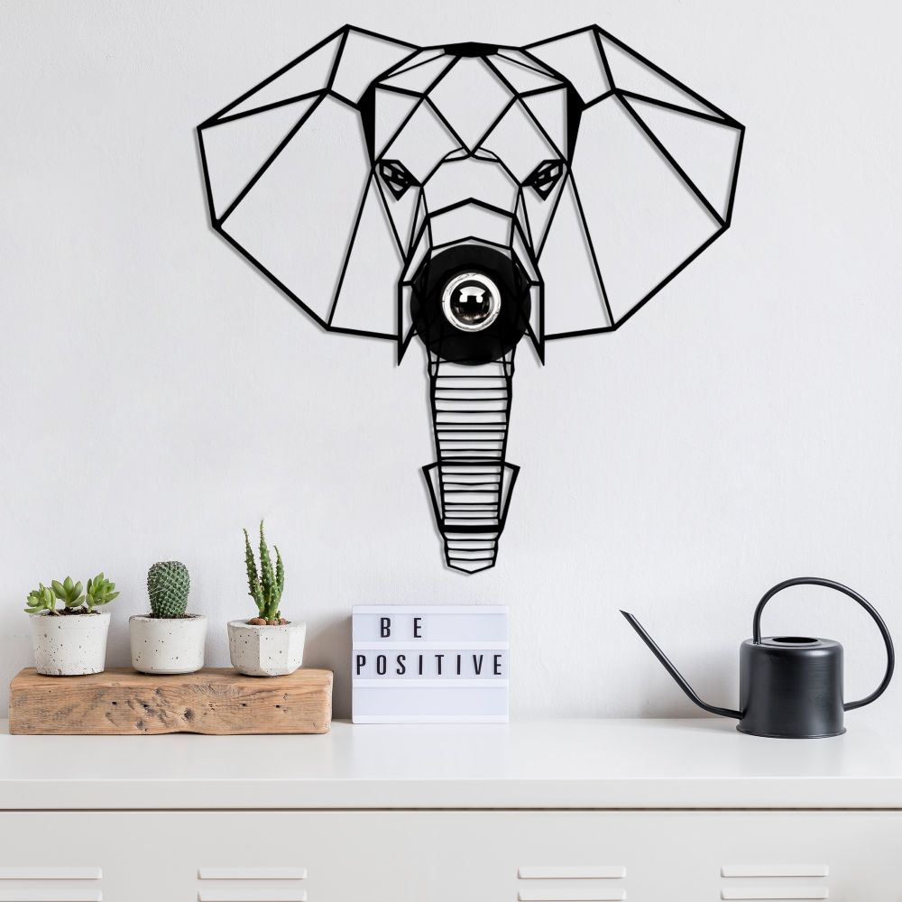 W-034 Crna Zidna Lampa slika 1