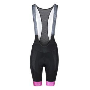 Force Biciklistički šorc sa tregerima Stripe Black/Pink