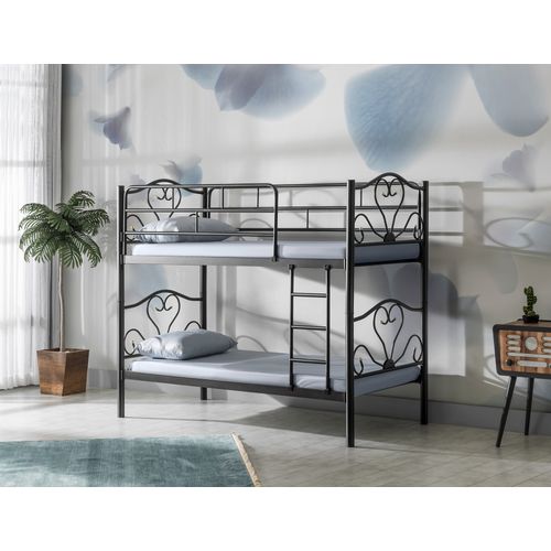 R50 - Black, (90 x 190) Black Bunk Bed slika 1