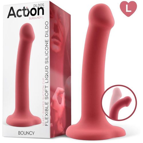 Action Bouncy Liquid Silicone Dildo 19cm slika 16