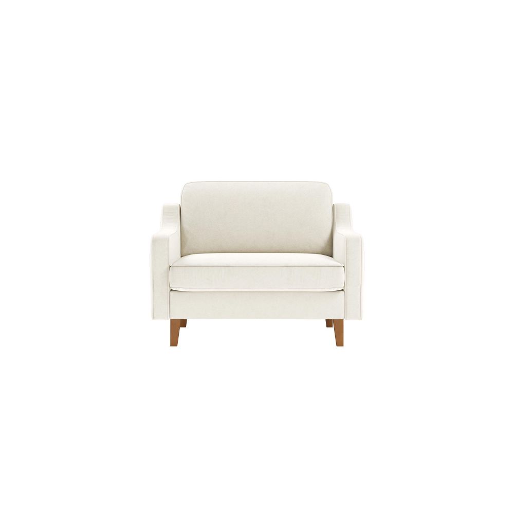 Fotelja Robin Loveseat - boje: mliječni pjenasti orah slika 2