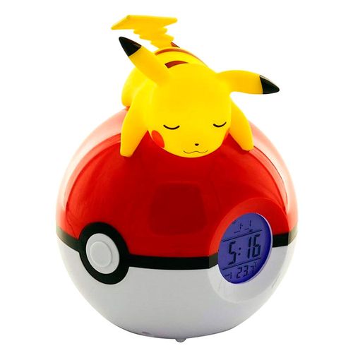 Pokemon Pikachu Pokeball svjetiljka alarm clock slika 6