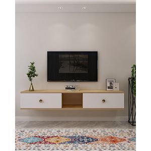 TV Stalak Zuzu 150 - Saphirni hrast i bijela