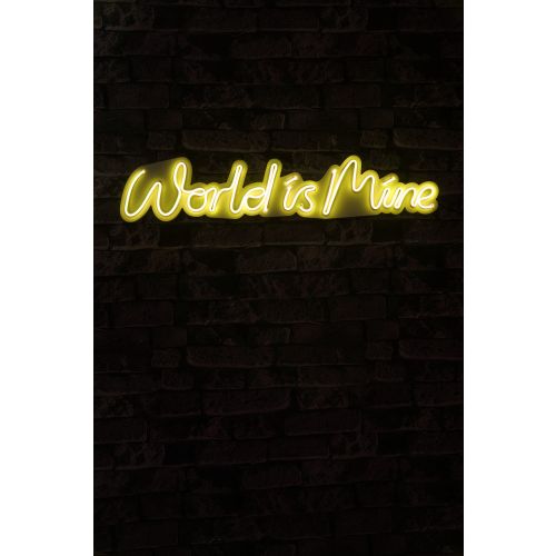 Wallity Ukrasna plastična LED rasvjeta, World is Mine - Yellow slika 9