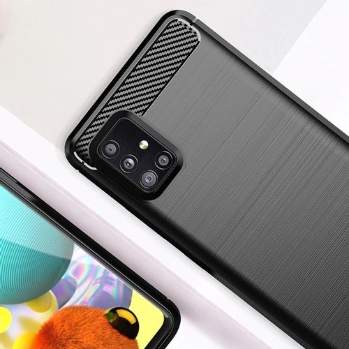 Carbon Case Fleksibilna futrola za Samsung Galaxy M51 crna slika 2