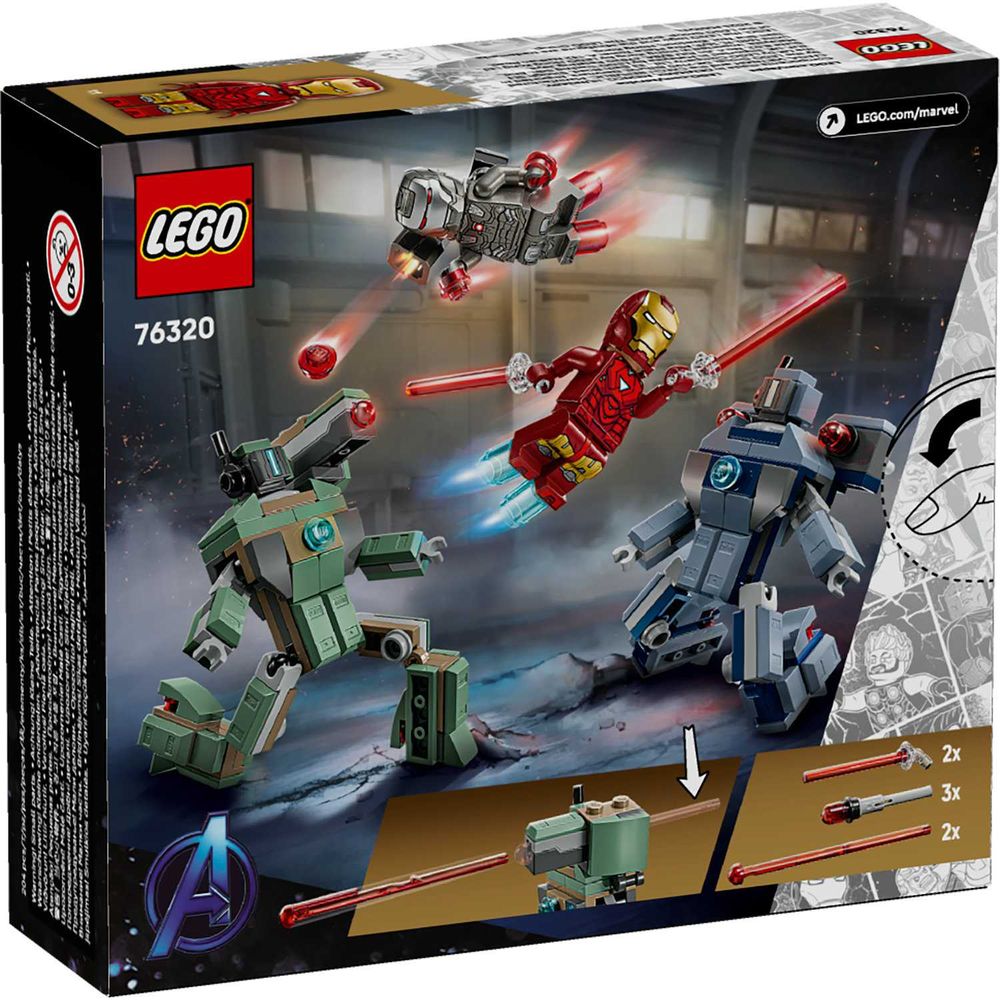 LEGO 76320 Iron Man & War Machine vs. Hammer Drones slika 9