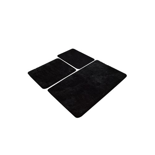 Havai - Black Black Acrylic Bathmat Set (3 Pieces) slika 2