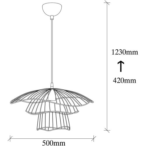 Tel - 6504 Black Chandelier slika 3