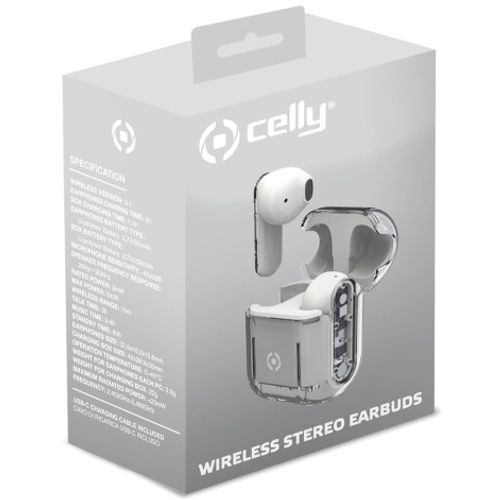 CELLY SHEER True Wireless bluetooth slušalice u BELOJ boji slika 2