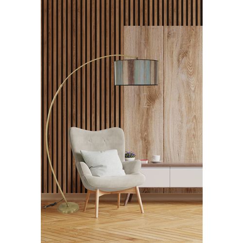 Mısra Eskitme Lambader Silindir Renkli Abajurlu Multicolor Floor Lamp slika 1