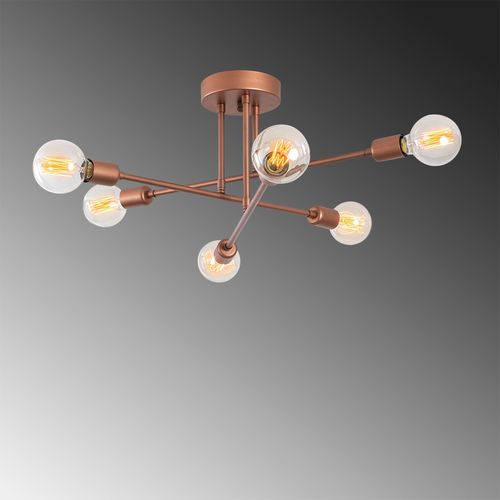 Opviq Stropna lampa FLOWER, bakar, metal, 64 x 640 cm, visina 30 cm,  E27 40 W, Flower - 173-AV slika 4