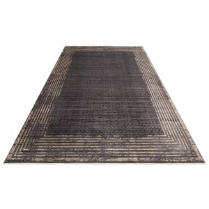 Mhl 01 - Antracit, Zlatni Antracit - Zlatni Tepih za Hol (100 x 200 cm)
