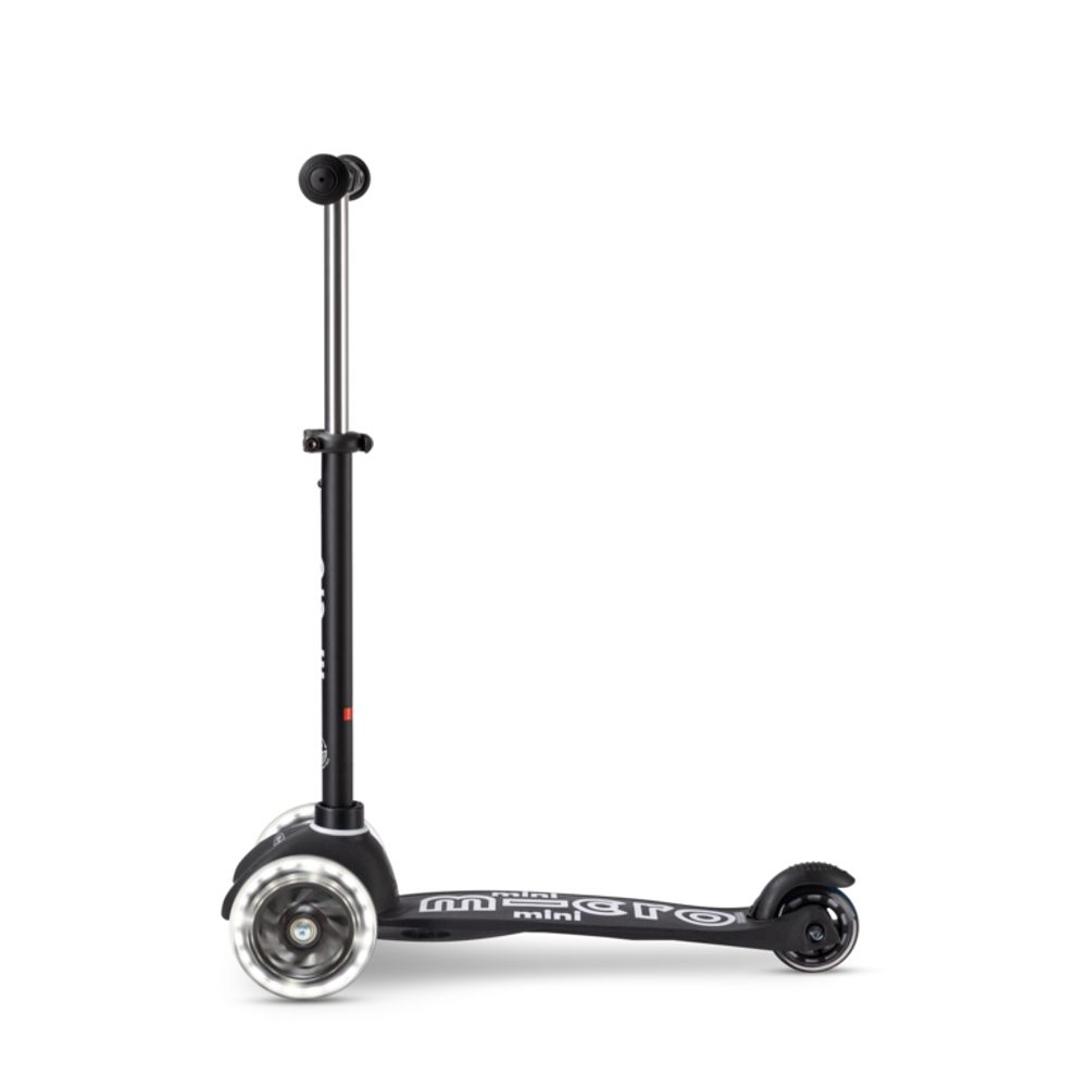 Micro Romobil Mini Deluxe ECO LED, Crni slika 4