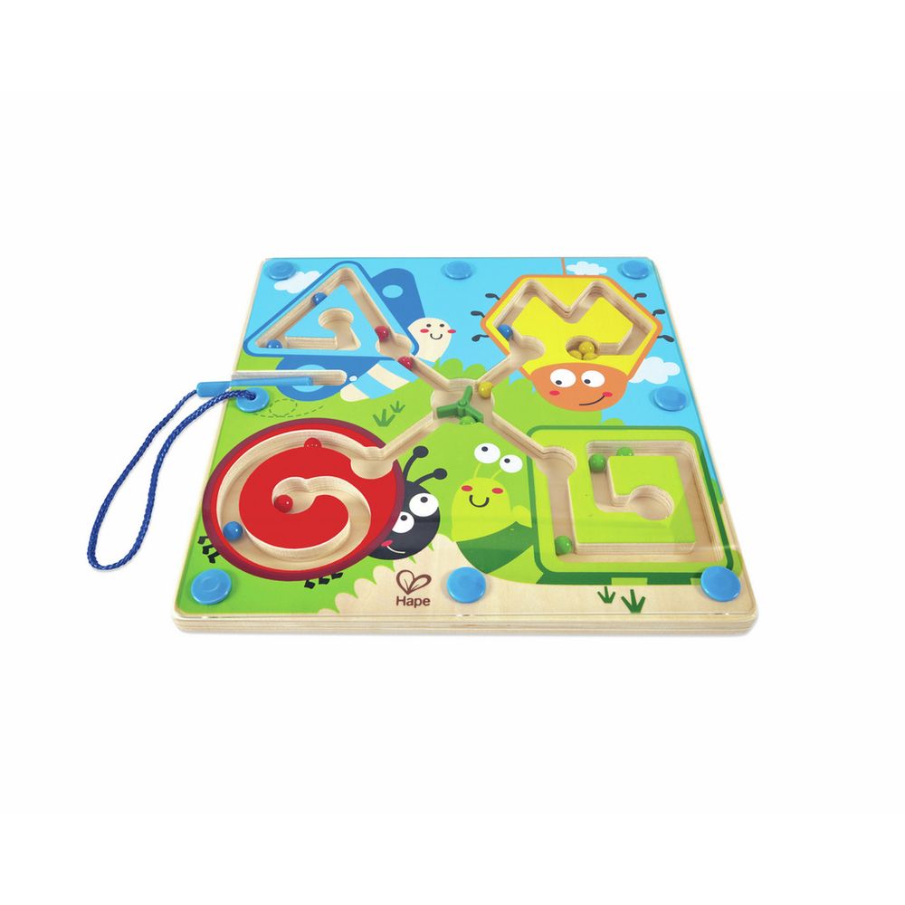 Hape Drvena magnetna tabla Best Bugs Magnetic Maze slika 2