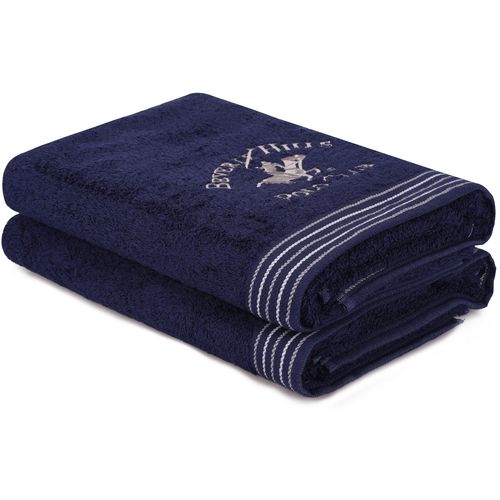 405 - Dark Blue Dark Blue Bath Towel Set (2 Pieces) slika 1