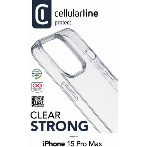 Cellularline Clear Strong maskica za iPhone 15 Pro Max slika 3