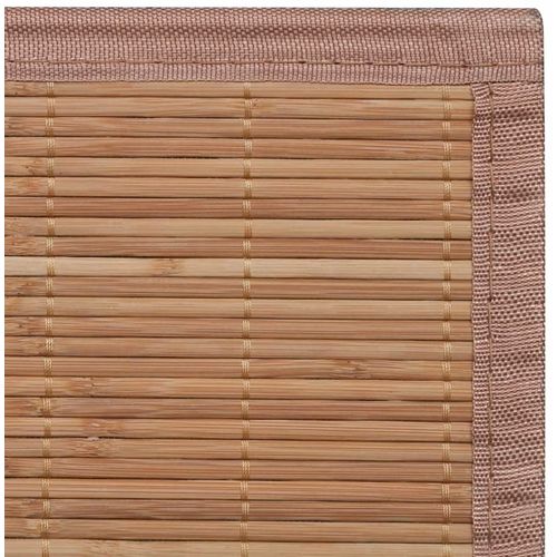 Pravokutni smeđi tepih od bambusa 150 x 200 cm slika 12