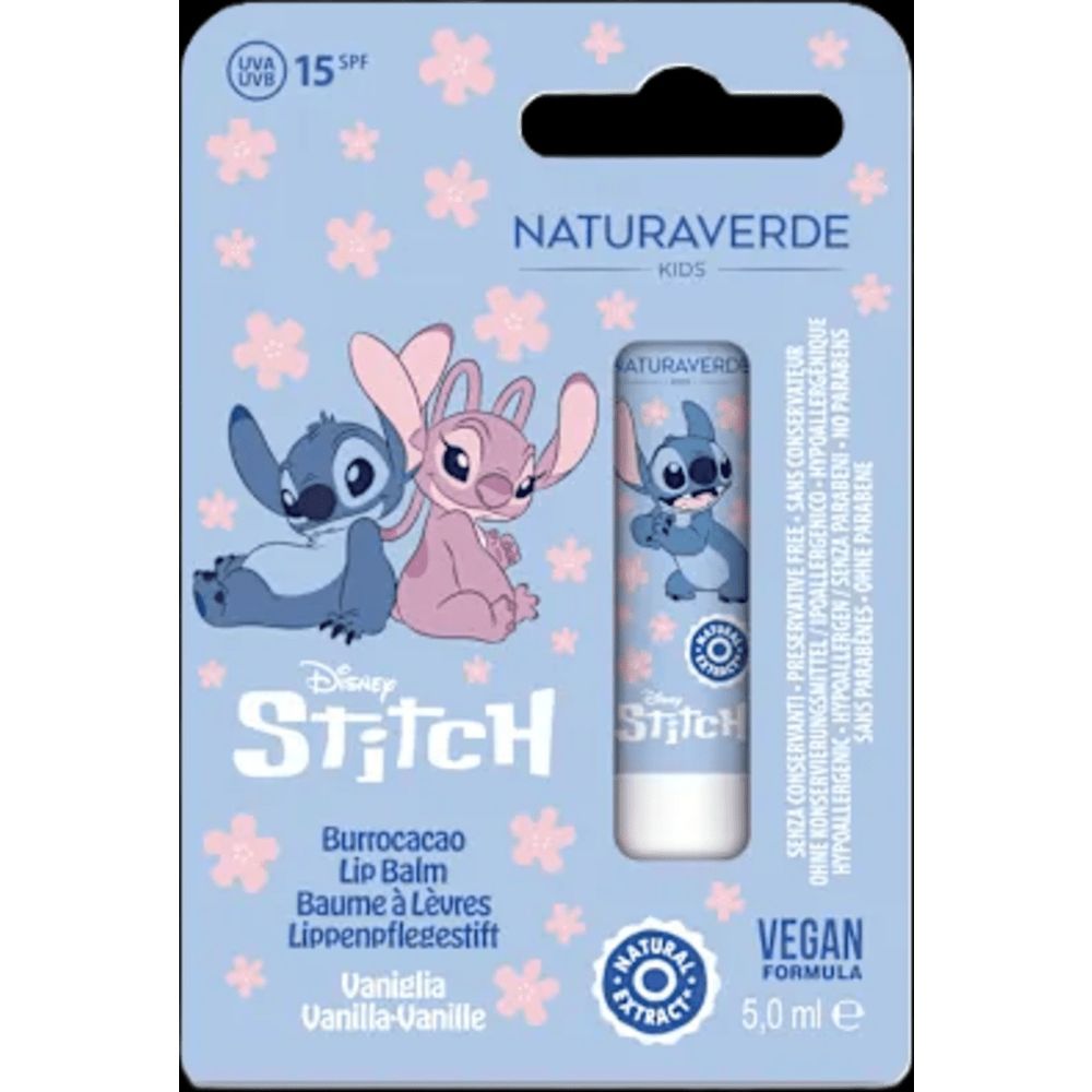 Naturaverde Kids Stitch Balzam za usne Vanilla 5 ml slika 1