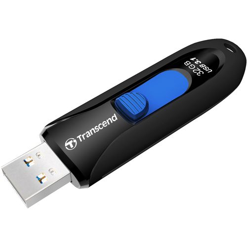 Transcend TS32GJF790K USB 32 GB, JetFlash 790K, USB3.1, 100/25 MB/s, Retractable, Black/Blue slika 3