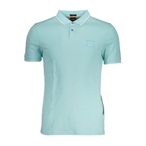 HUGO BOSS MEN'S BLUE SHORT SLEEVED POLO SHIRT