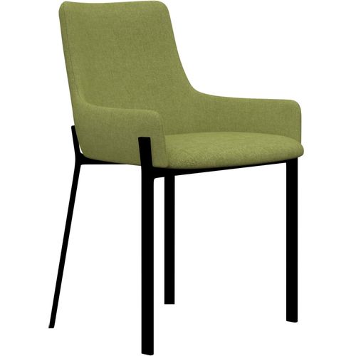 Blagovaonske stolice od tkanine 6 kom zelene slika 2