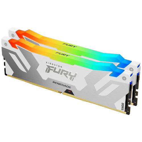 KINGSTON DIMM DDR5 32GB (2x16GB kit) 8000MT/s KF580C38RWAK2-32 FURY Renegade Silver/White RGB XMP slika 1