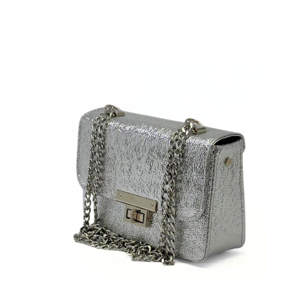 ILEA Ženska torba Nina 22x16cm, Srebrna Glitter slika 2