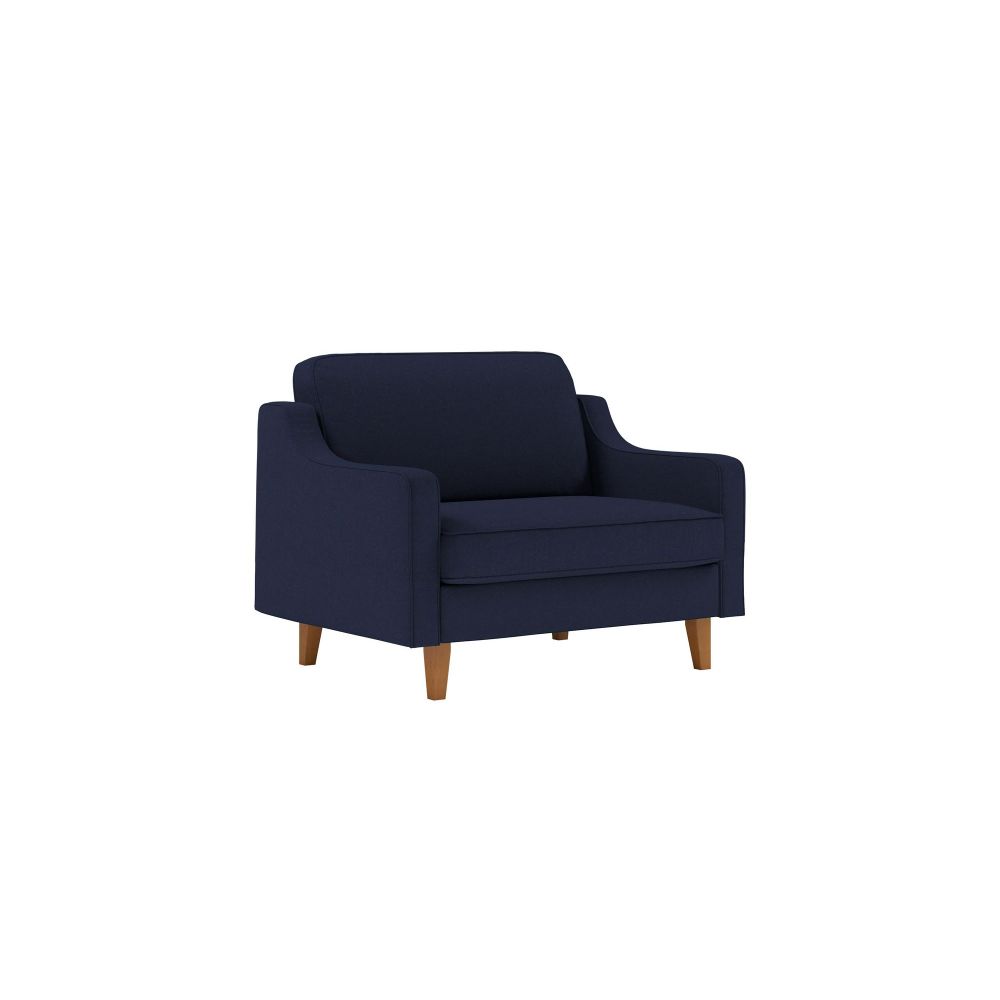 Fotelja Robin Loveseat - noćno plava orah slika 1