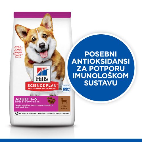 Hill's Science Plan hrana za pse Adult Small&Mini Janjentina i Riža, 6 kg slika 6