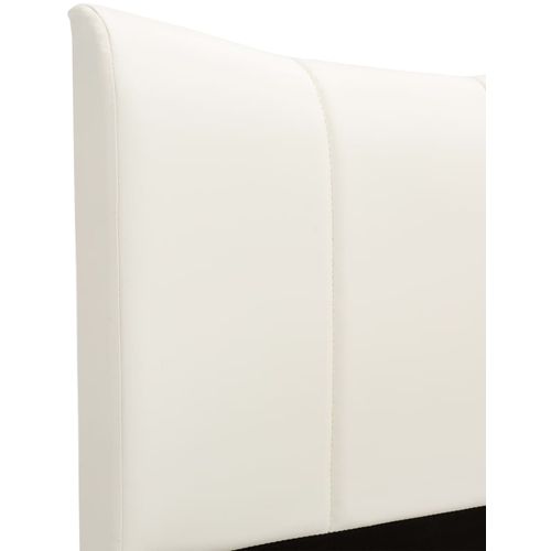 Okvir za krevet od umjetne kože bijeli 100 x 200 cm slika 5