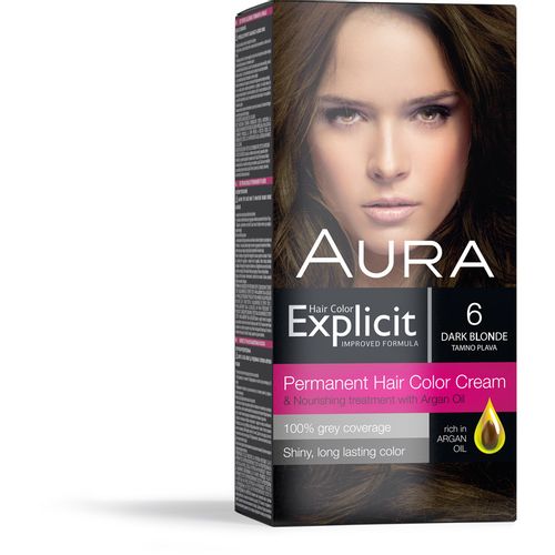 AURA Explicit farba za kosu 6 Tamno Plava slika 1
